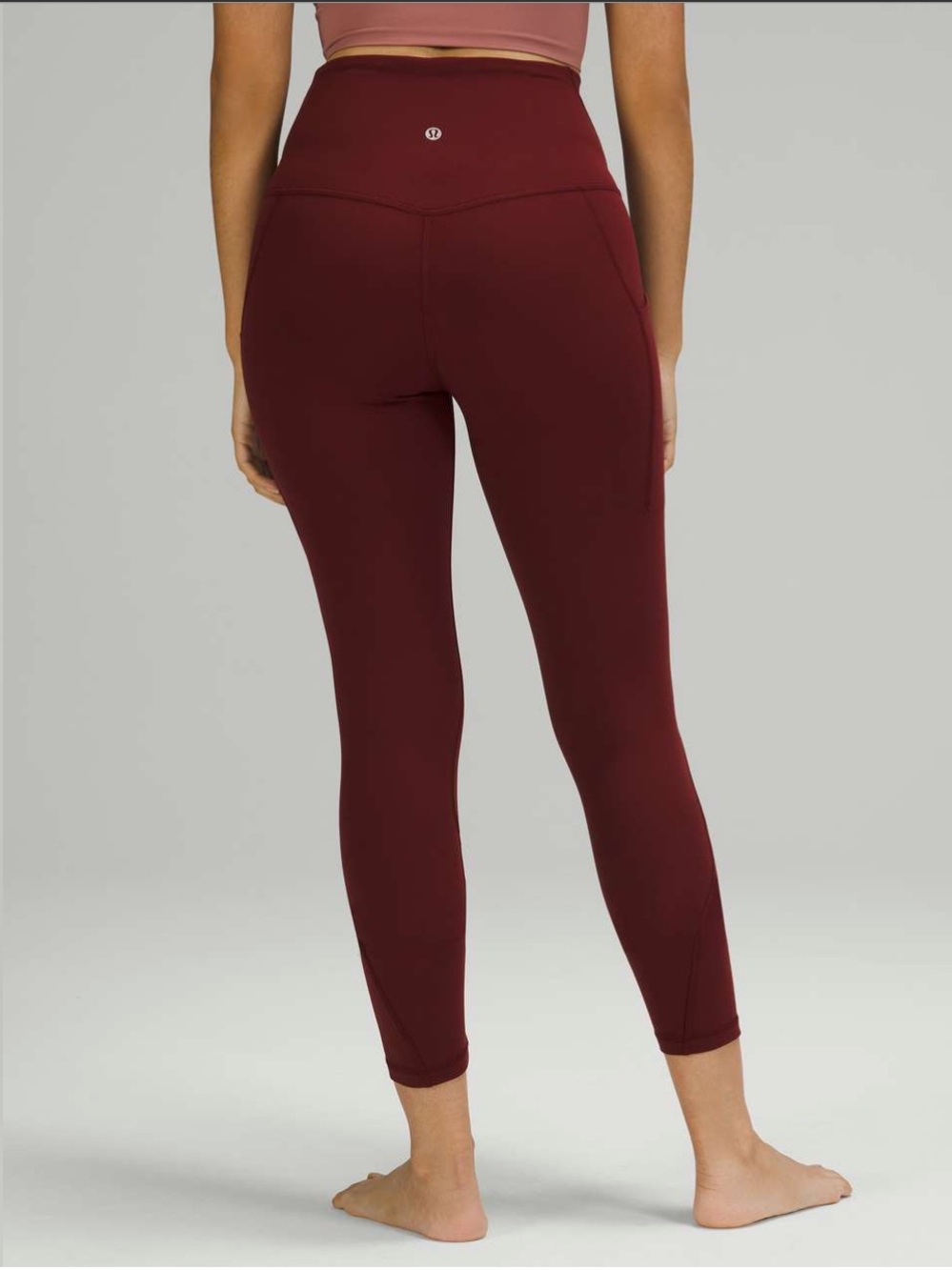 Lululemon Align High Rise leggings with Pockets Red Merlot 4